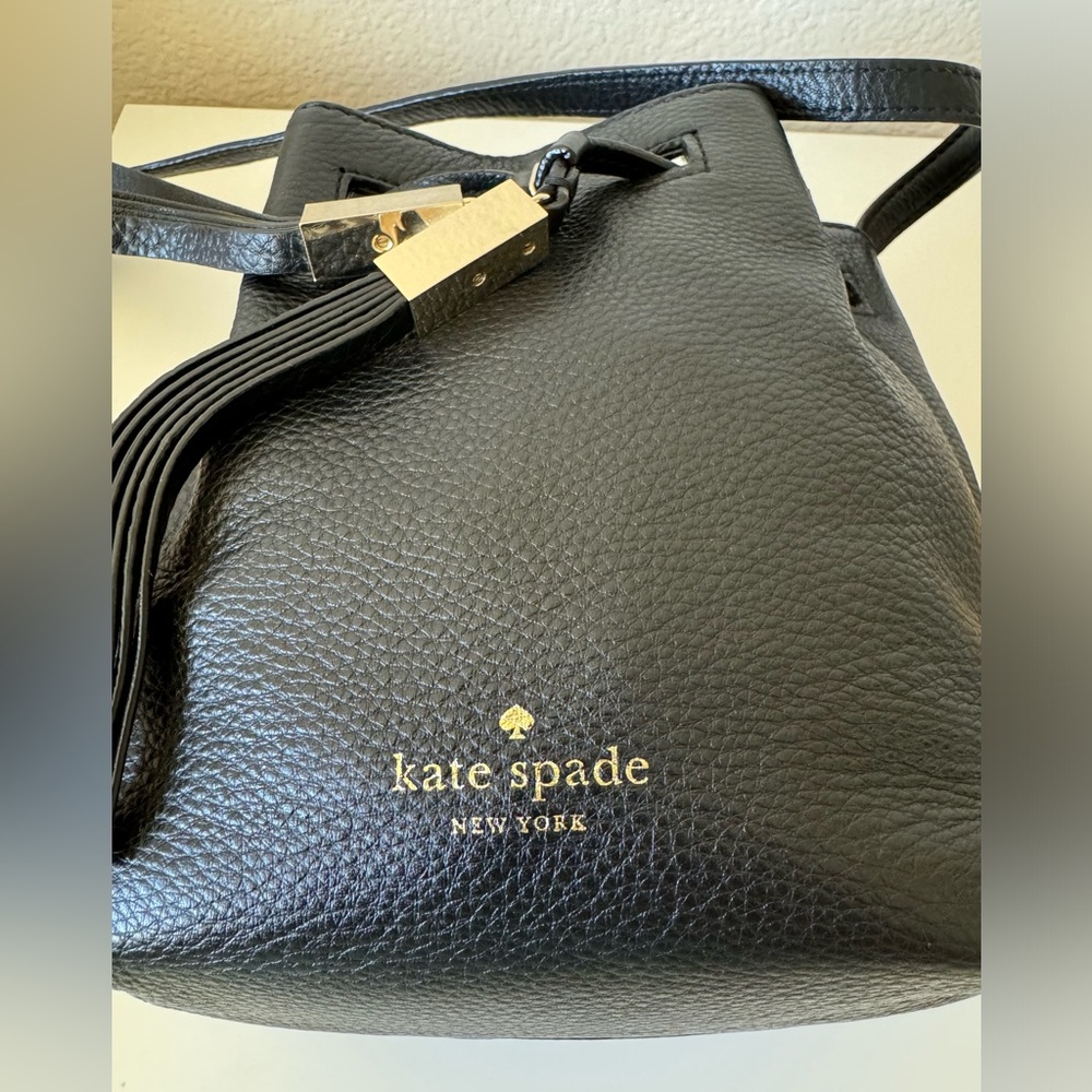 Kate Spade Black Small Bucket Crossbody Bag - Picture 4 of 10